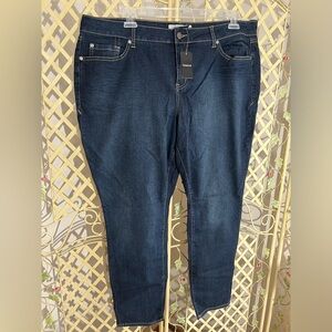 Torrid Dark Blue Denim Jeans Curvy Skinny Size 20W Short NWT